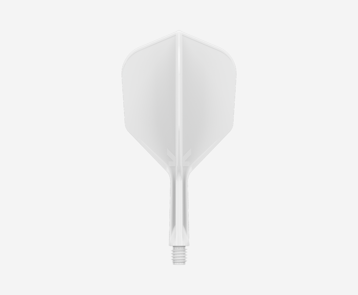 Target K-Flex Shape/No.6 33mm Medium White Polished Flights - 3