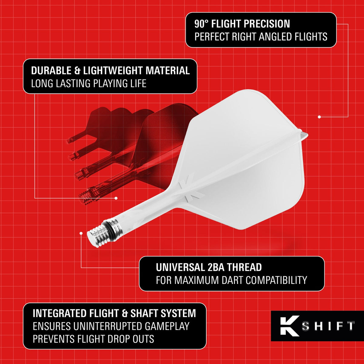 Target K-Shift White Shape/No.6 Intermediate Flights - 5