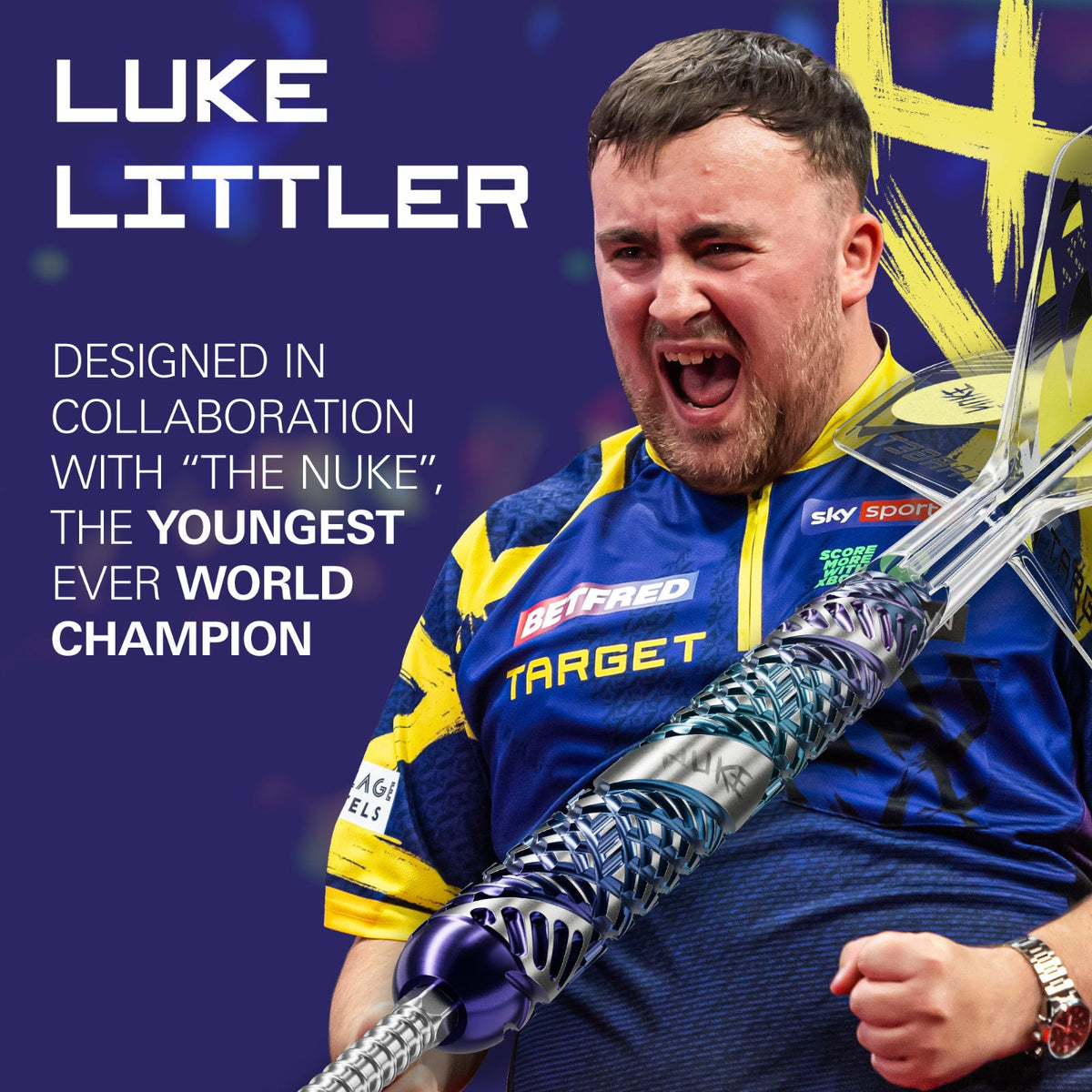 Target Luke Littler Edge 95% Steel Tip Darts - 3