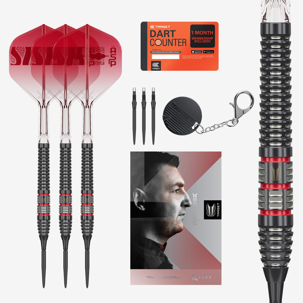 Target Nathan Aspinall 95k Steel Tip Darts