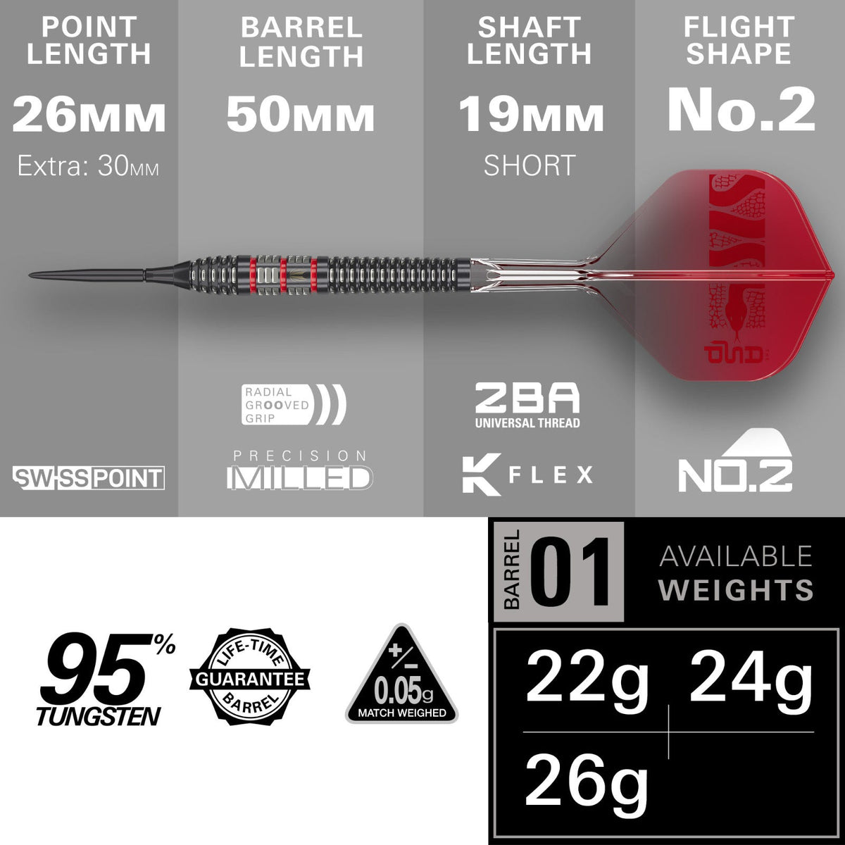 Target Nathan Aspinall 95k Steel Tip Darts - 4