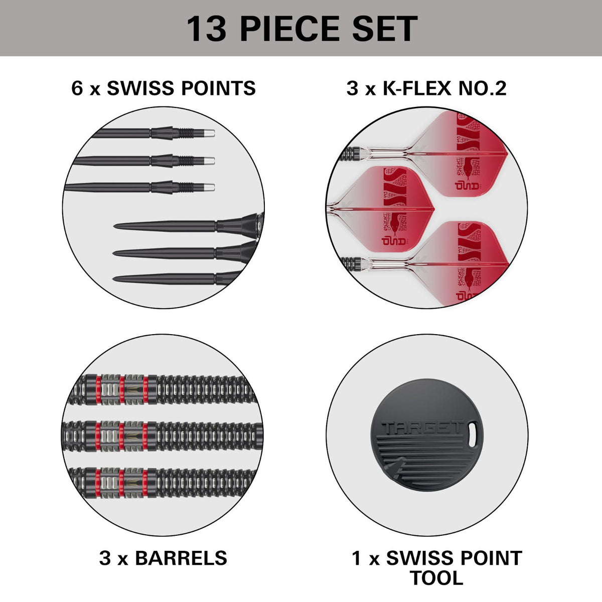 Target Nathan Aspinall 95k Steel Tip Darts - 6