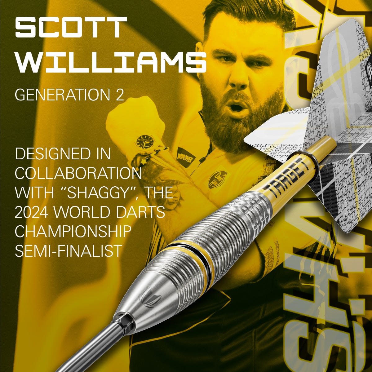 Target Scott Williams G2 Steel Tip Darts - 3