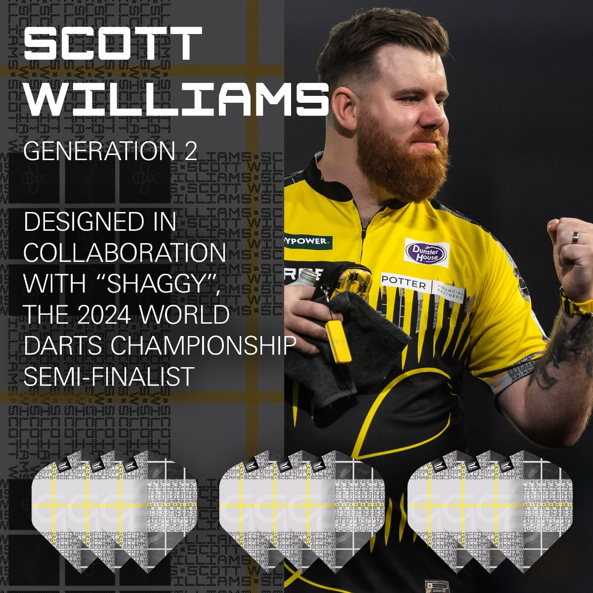 Target Scott Williams G2 Pro Ultra No.6 Flights - 2