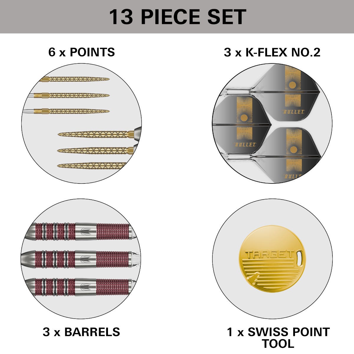 Target Stephen Bunting 95k Steel Tip Darts - 5