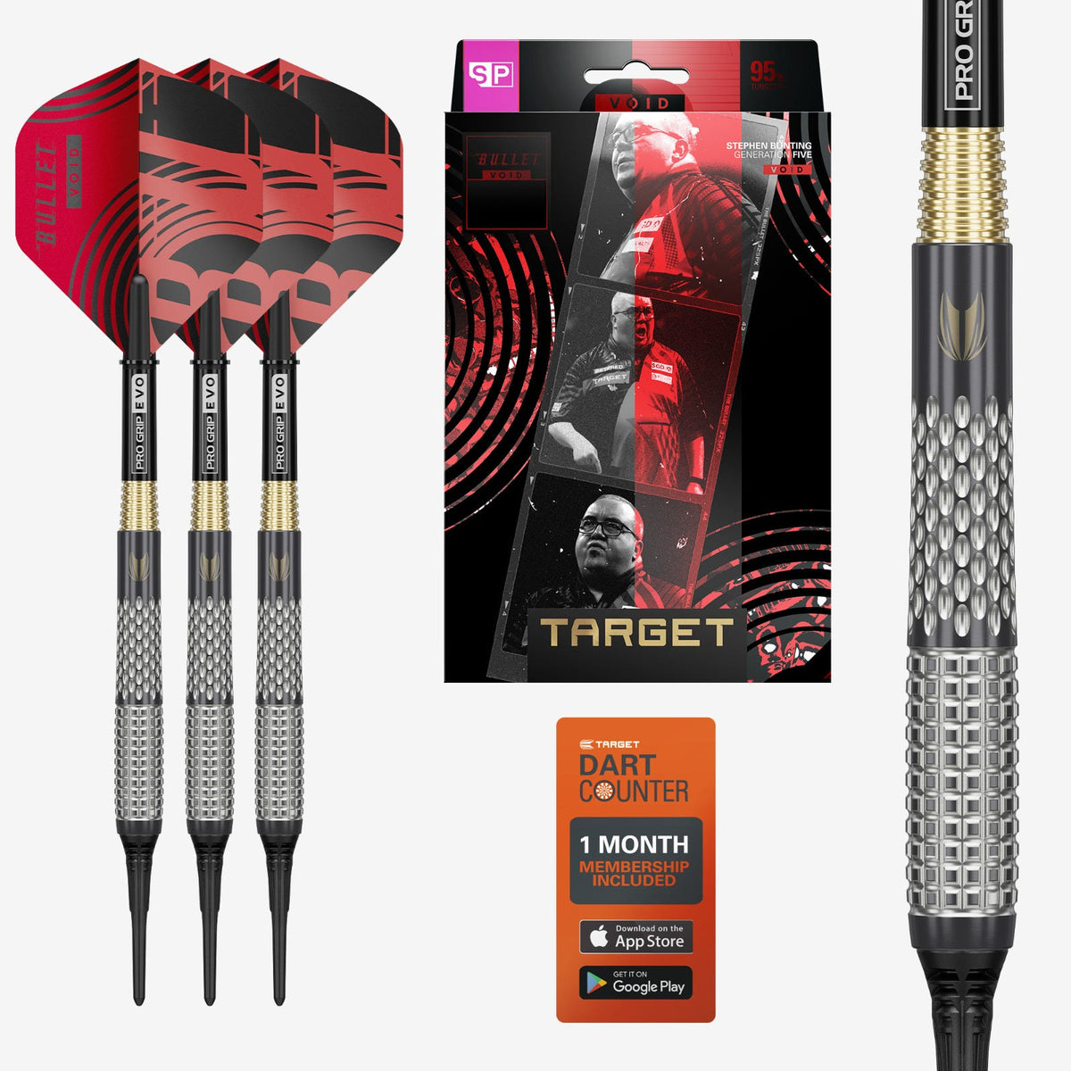 Target Stephen Bunting G5 Void 95% Soft Tip Darts