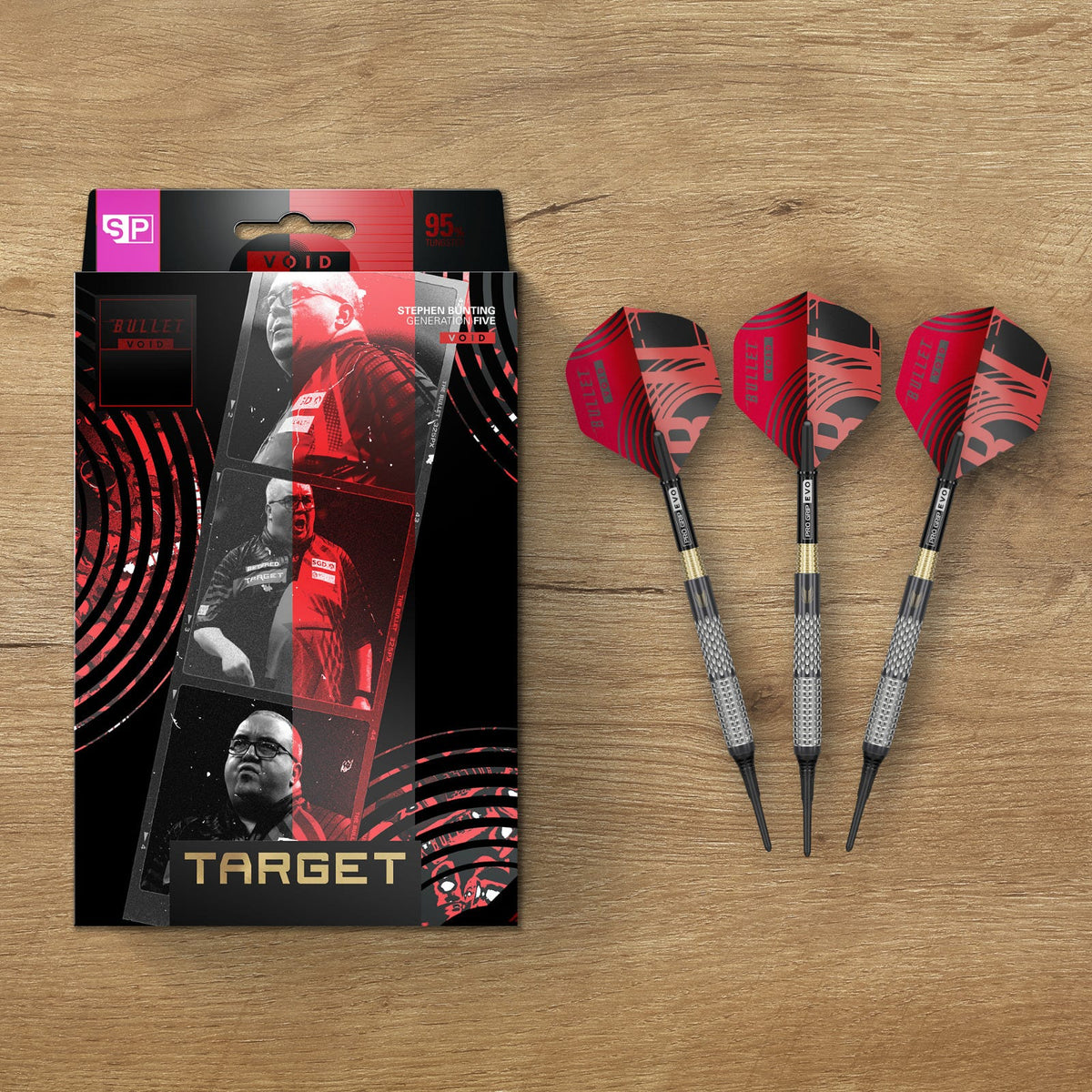 Target Stephen Bunting G5 Void 95% Soft Tip Darts - 6