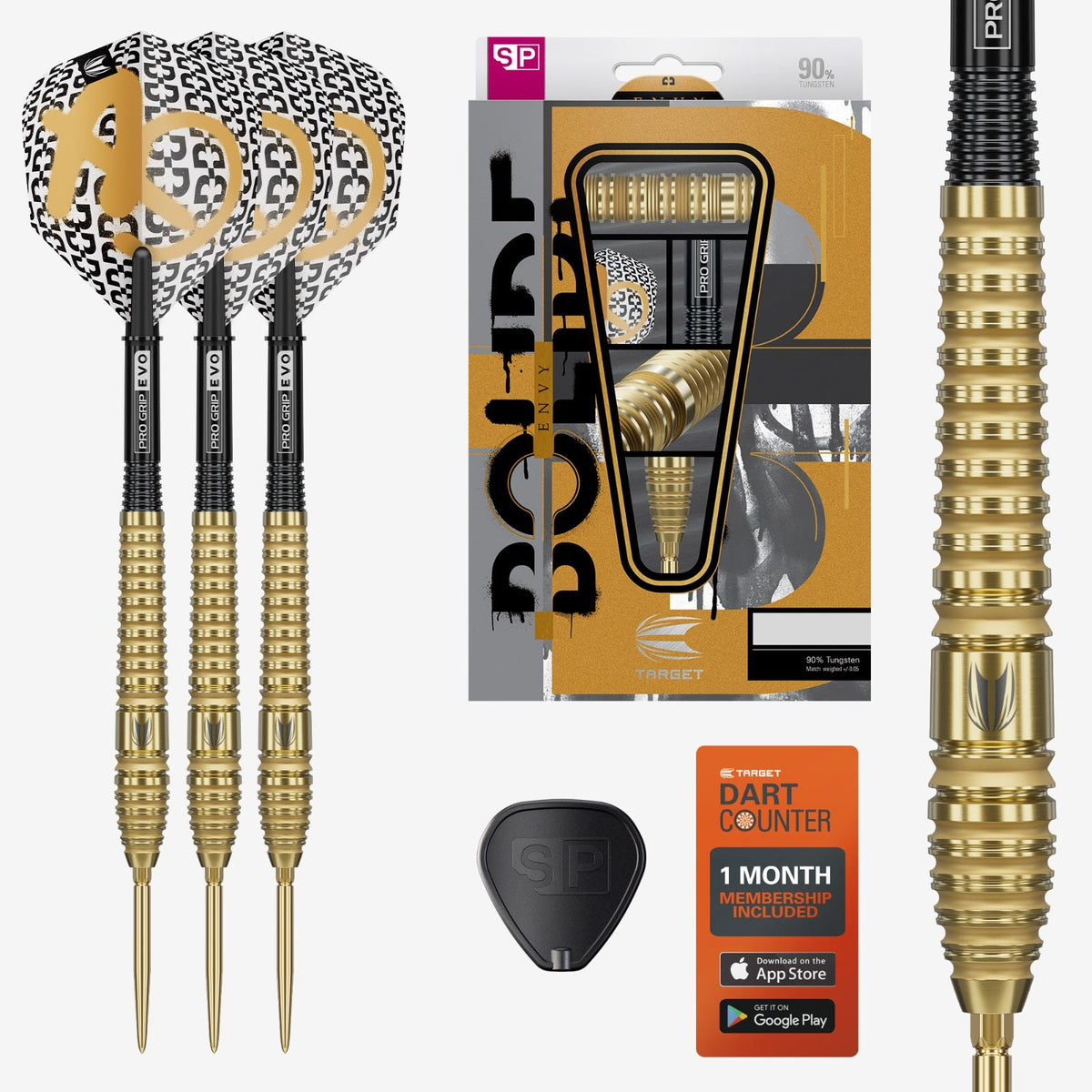 Target Bolide Envy 03 90% Steel Tip Darts - 2