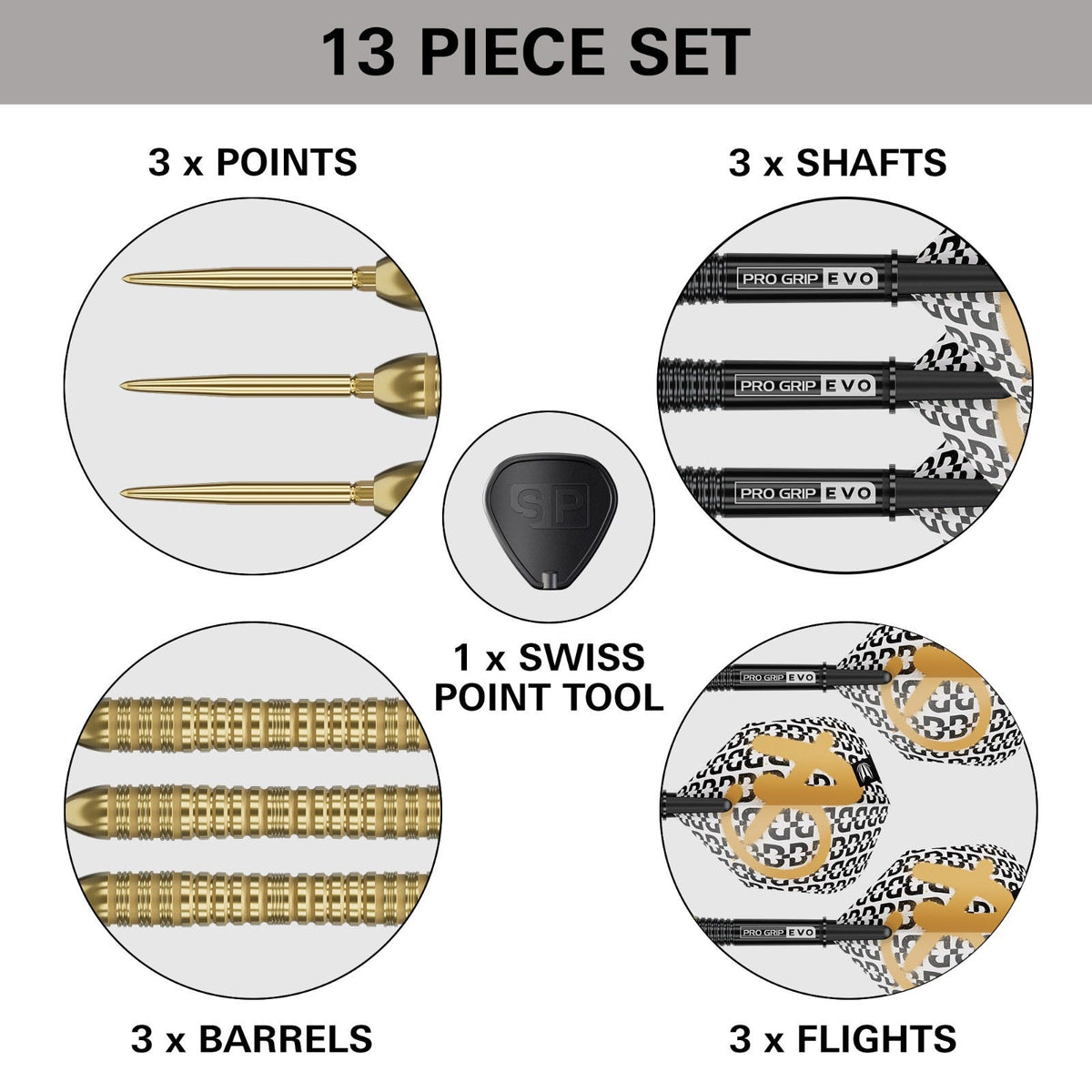 Target Bolide Envy 04 90% Steel Tip Darts - 5