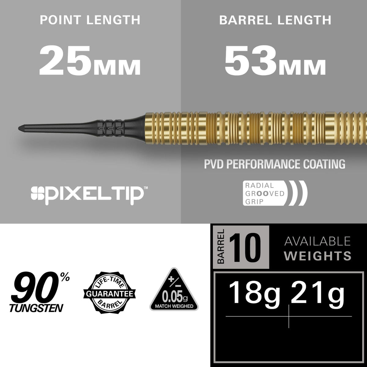 Target Bolide Envy 10 90% Soft Tip Darts - 3
