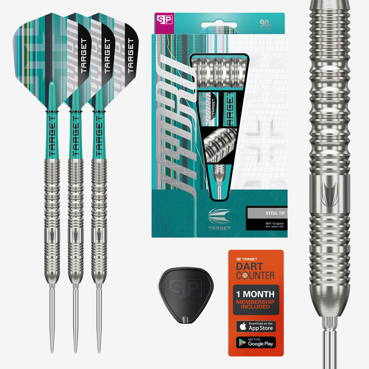 Target Hydro 90% 01 Steel Tip Darts