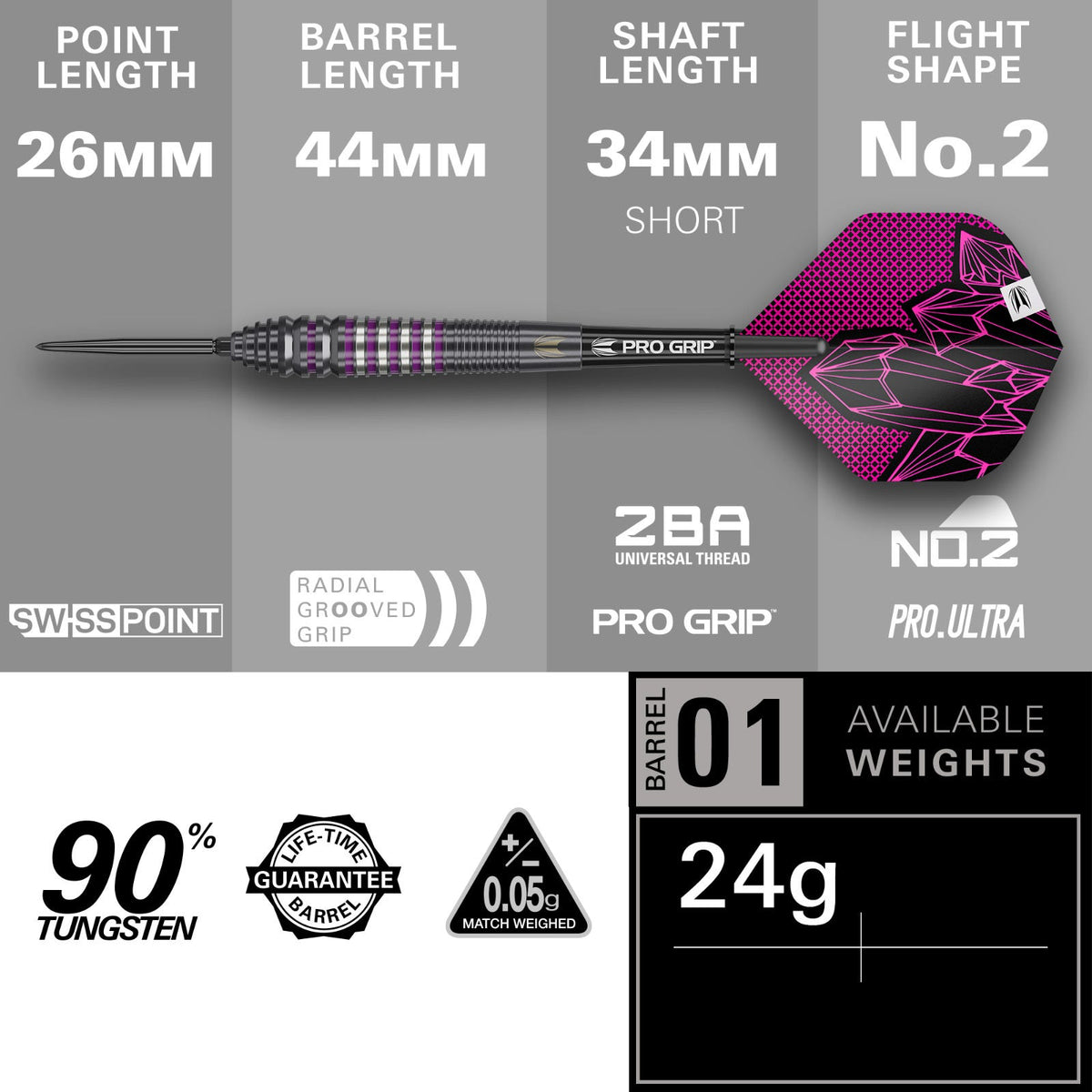Target Lorraine Winstanley G2 Steel Tip Darts - 4