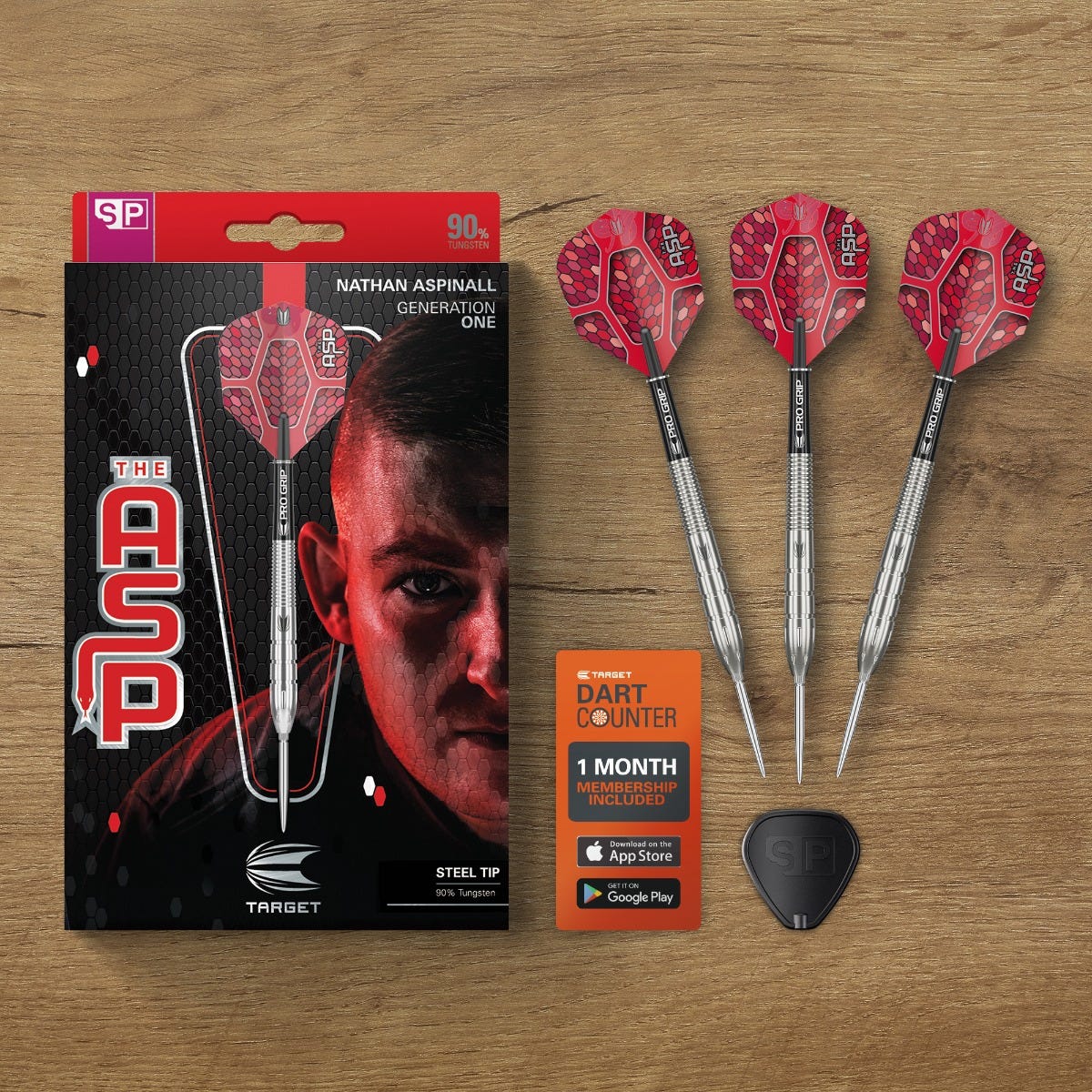 Target Nathan Aspinall G1 90% Tungsten Steel Tip Darts - 6