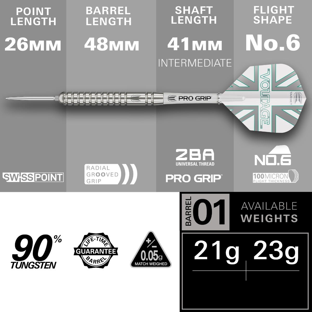 Target Rob Cross Set Steel Tip Darts - 3