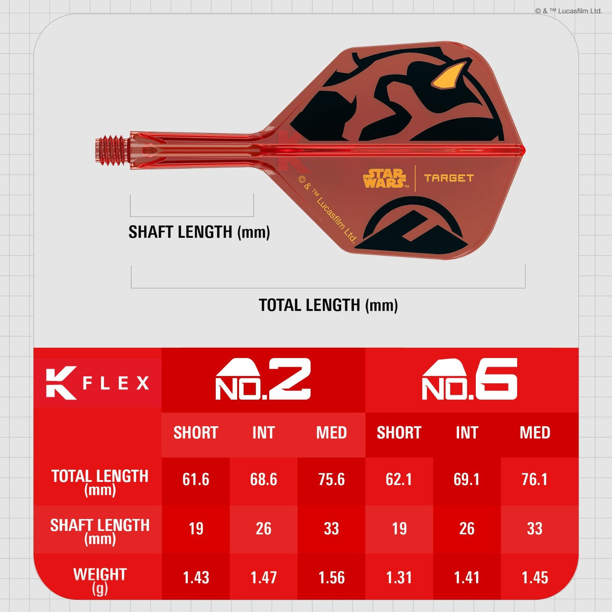 Target Darth Maul K-Flex No.2 Short Flights - 5