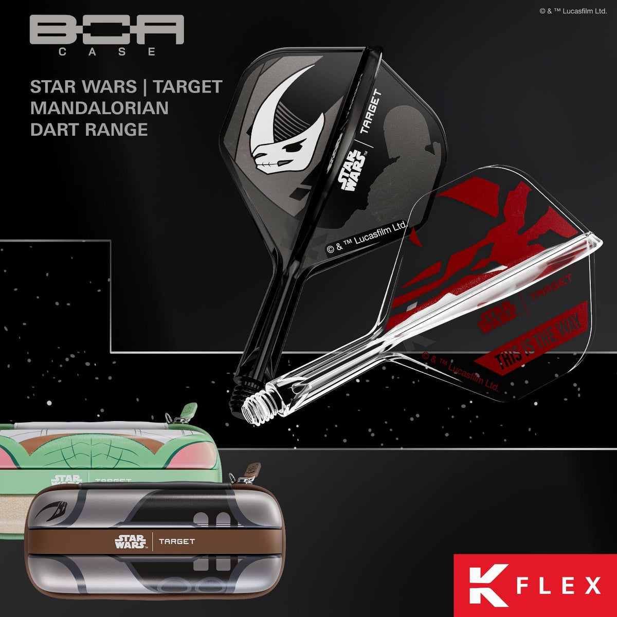 Target Mandalorian K-Flex No.2 Short Gift Set Flights - 3