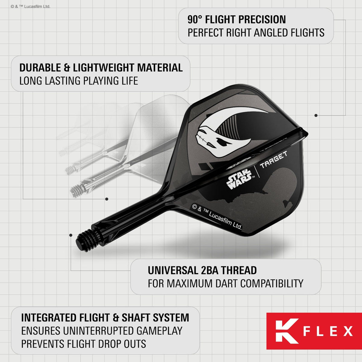 Target Mandalorian K-Flex No.2 Medium Gift Set Flights - 6