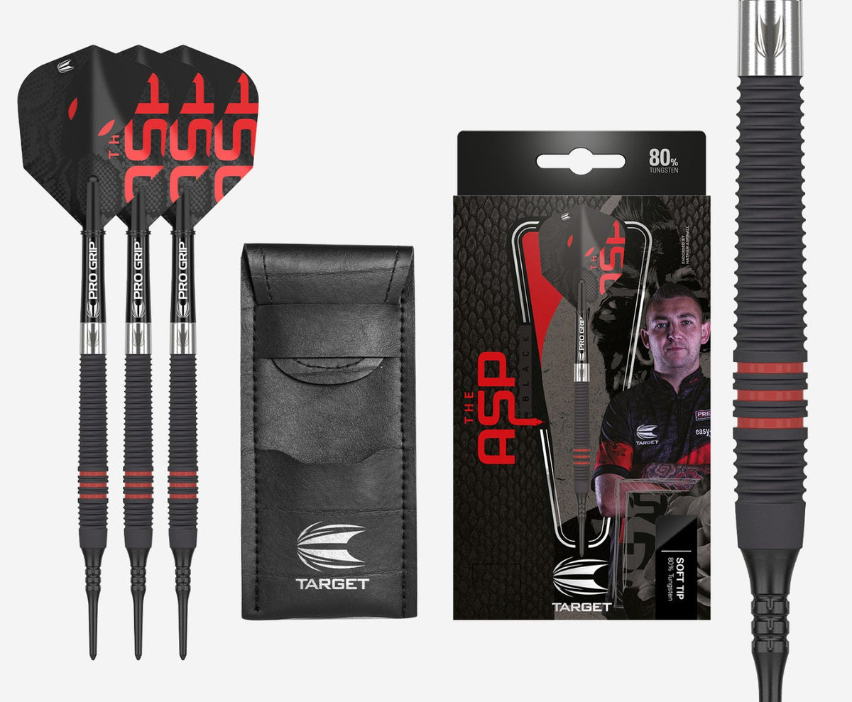 Target Nathan Aspinall 80% Black Steel Tip Darts