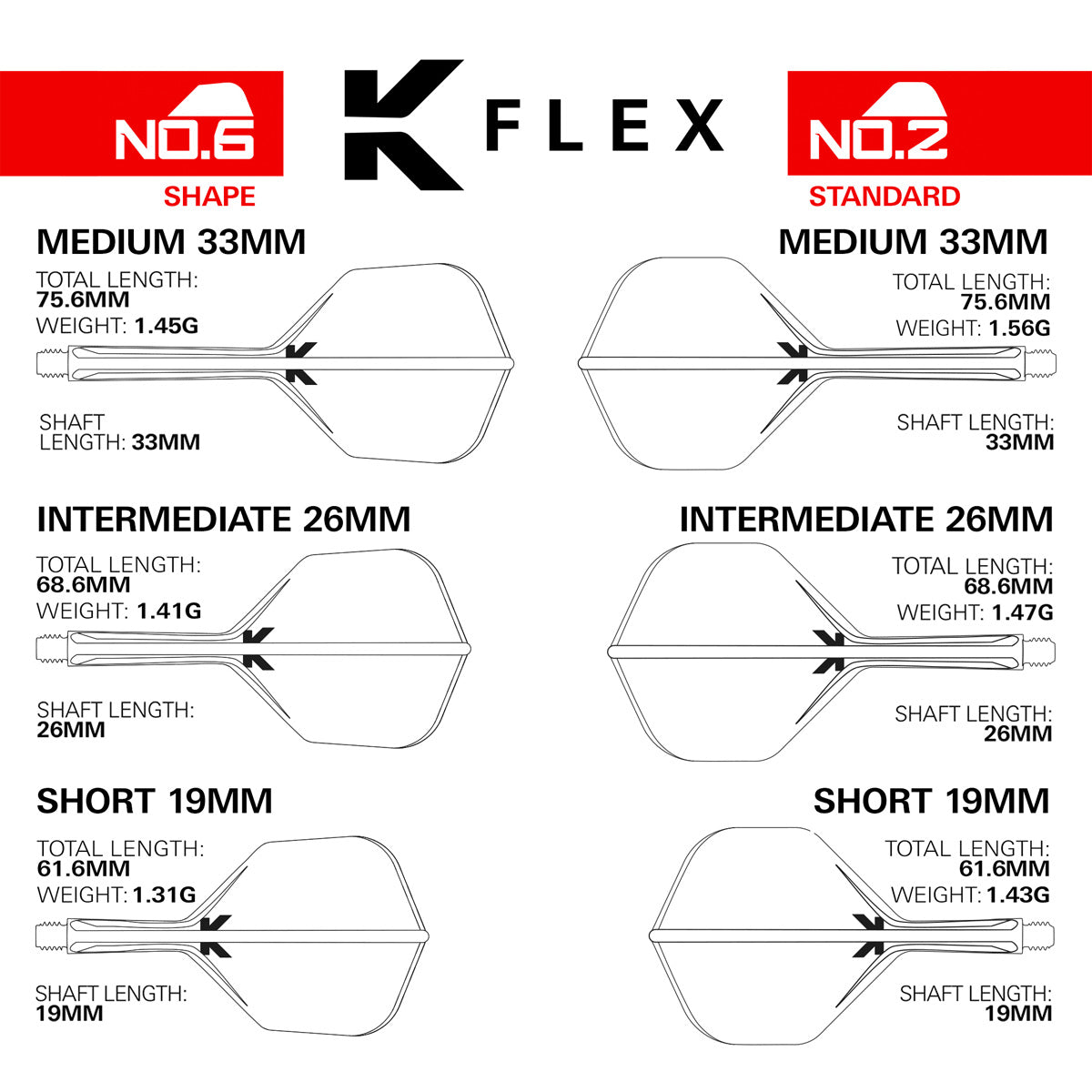 Target Japan Cathy Leung Charis K-Flex No.6 Integrated Flights & Shafts - view 3