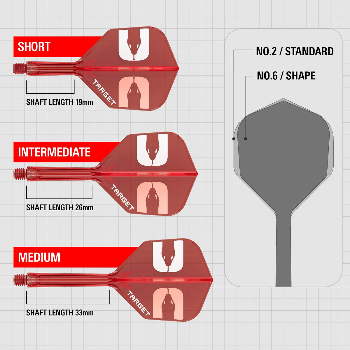 Target Nathan Aspinall K Flex Shape/No.6 Short Flights - 4