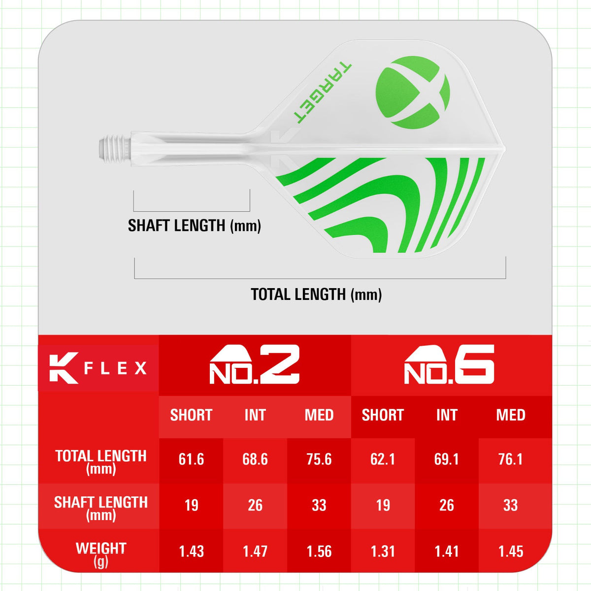 Target X X Box K Flex Shape/No.6 Intermediate Flights - 3