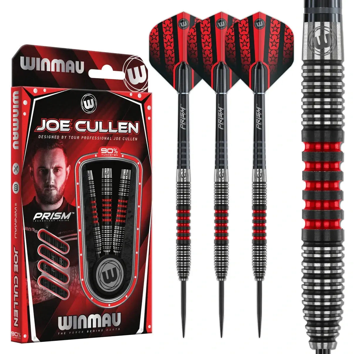 Winmau Joe Cullen Signature Edition 90% Tungsten Steel Tip Darts