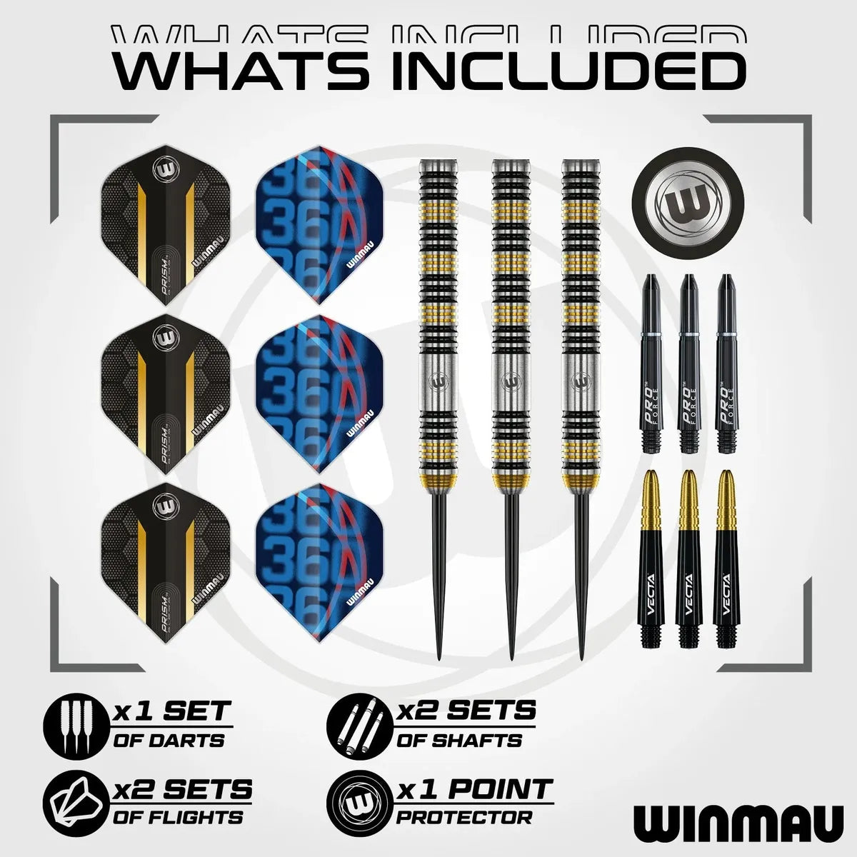 Winmau Nicholai Bado 90% Tungsten Steel Tip Darts - view 3