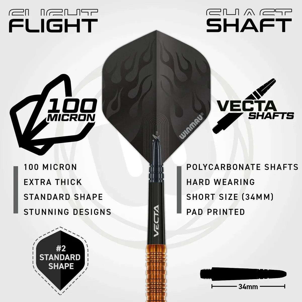Winmau Ben Townley 90% Tungsten Steel Tip Darts - view 5