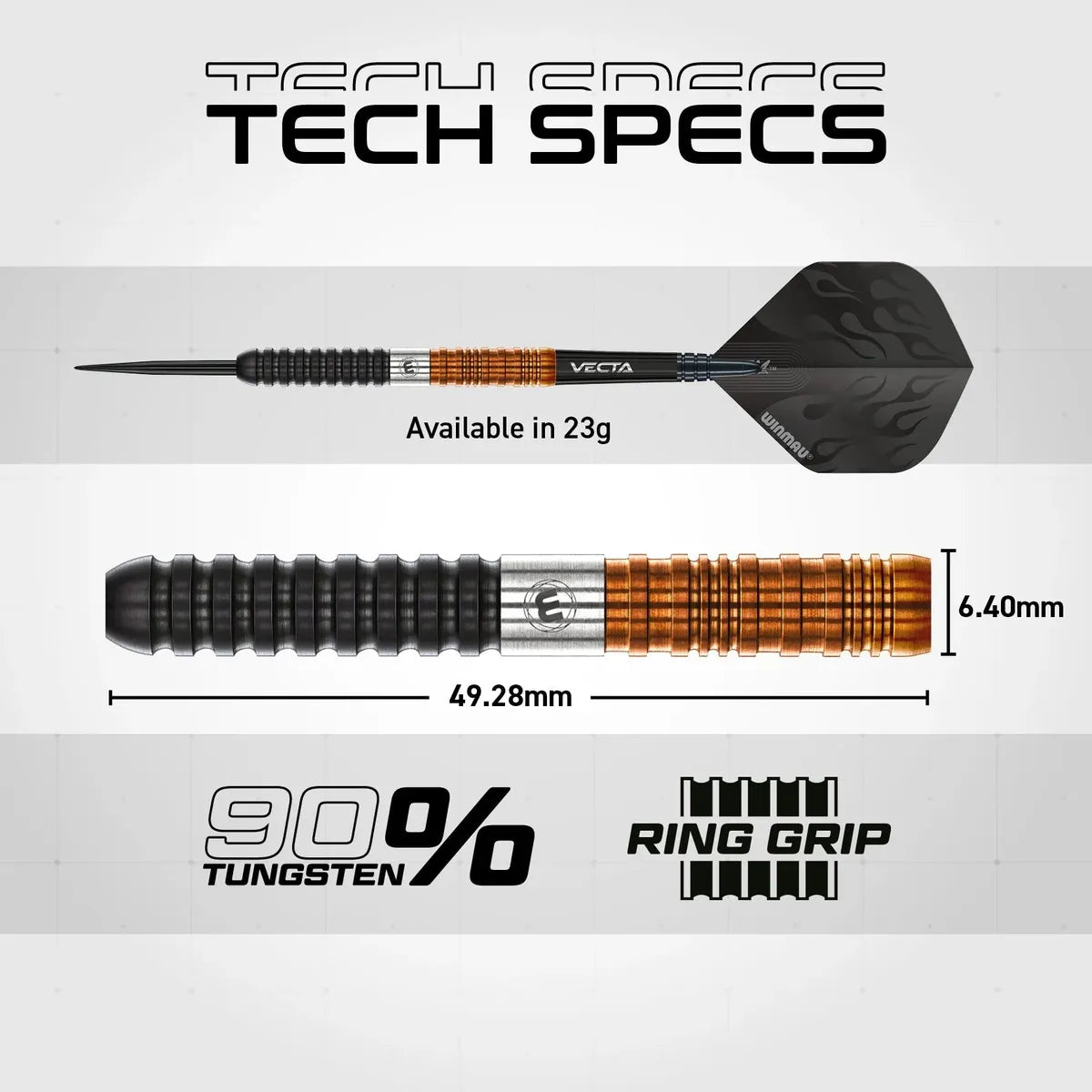 Winmau Ben Townley 90% Tungsten Steel Tip Darts - view 8