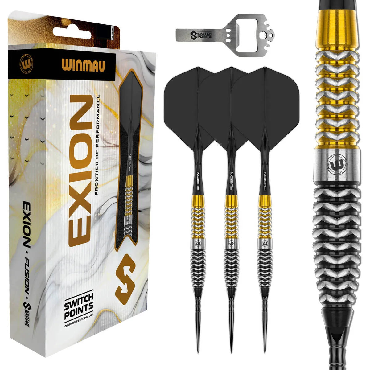 Winmau Exion Torpedo SP 90% Tungsten Steel Tip Darts