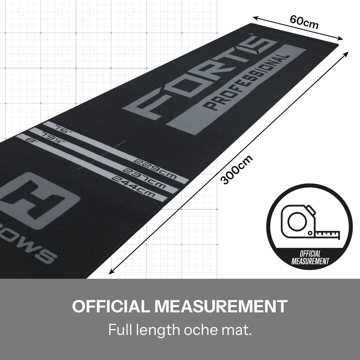 Harrows Fortis Dart Mat - Grey - view 3