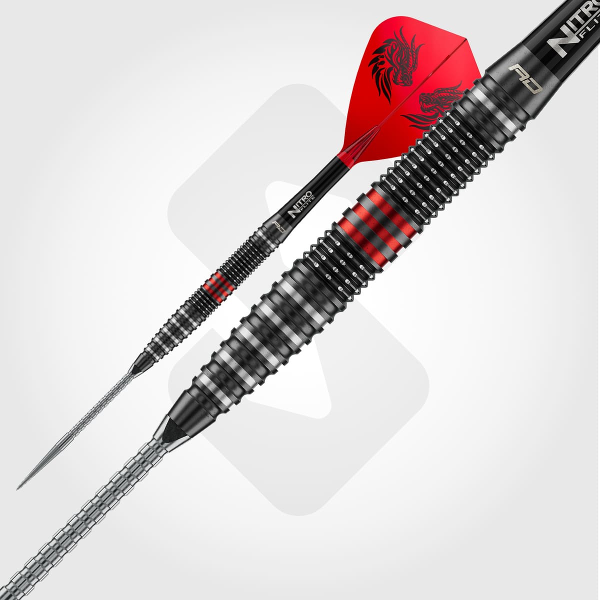 Red Dragon Jonny Clayton RD-PRO SP 90% Tungsten Steel Tip Darts - view 3