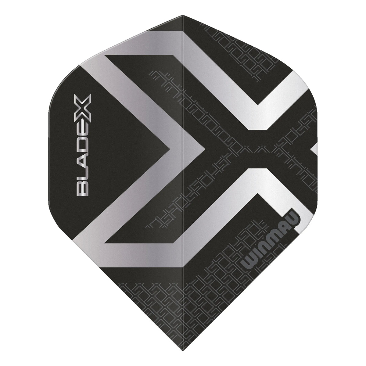 Winmau Prism Delta Metallic Black & Silver Premium Standard Dart Flights - Blue - view 3