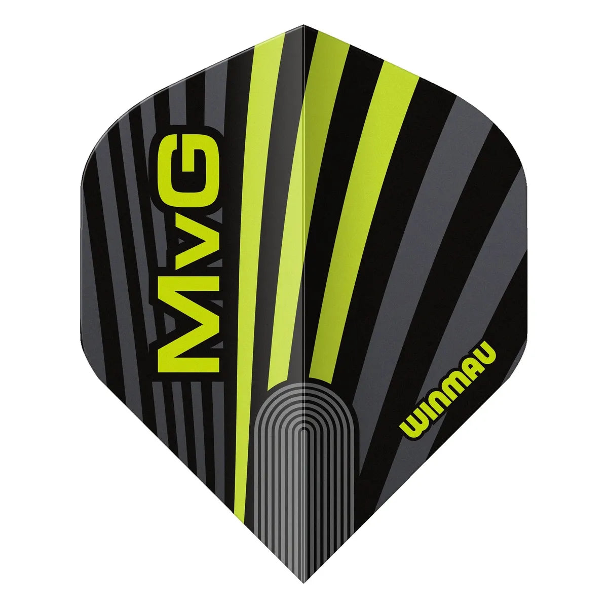Winmau Prism Delta MvG Grey & Green Premium Standard Flights - view 2