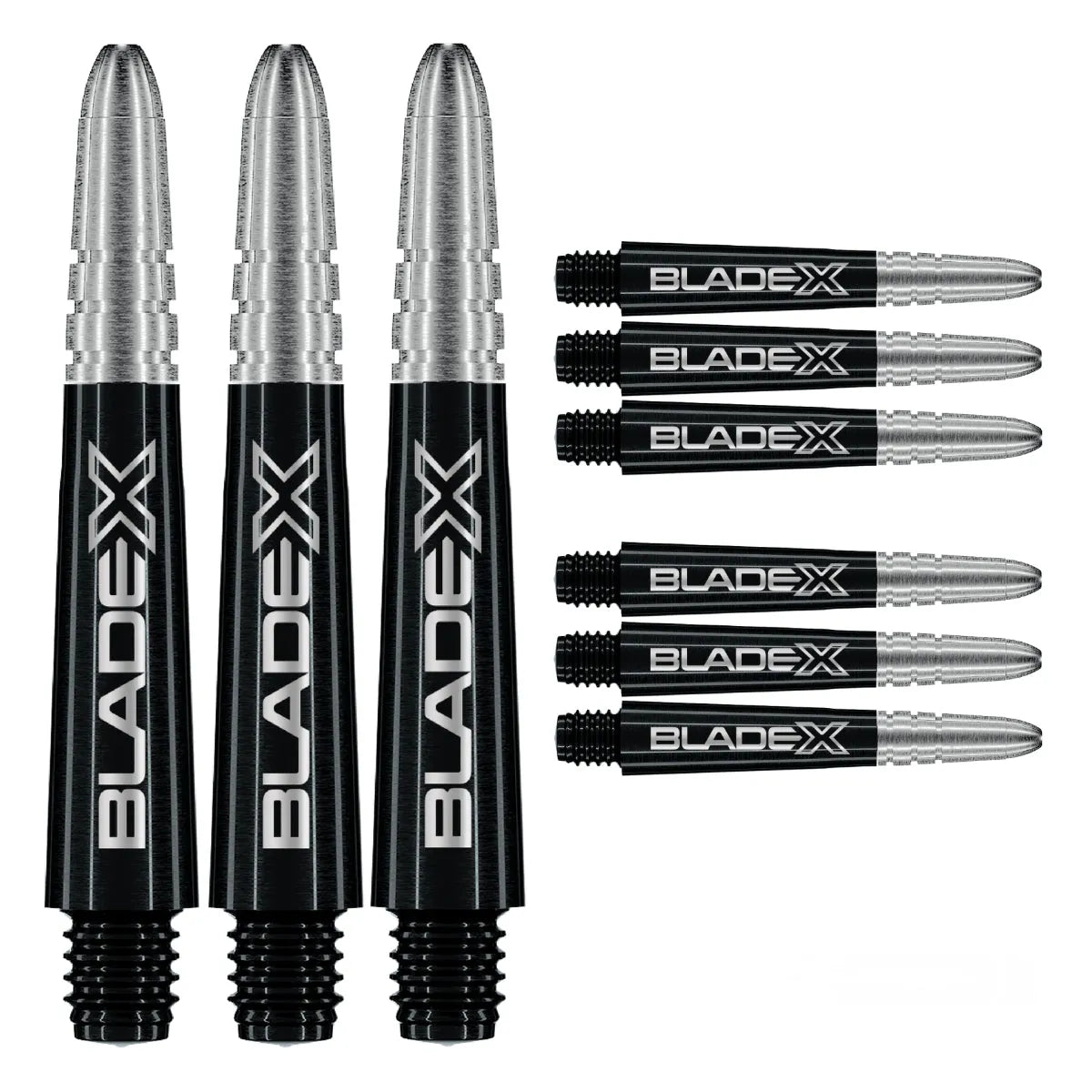 Winmau Vecta Blade X Black & Silver Dart Shafts - view 2