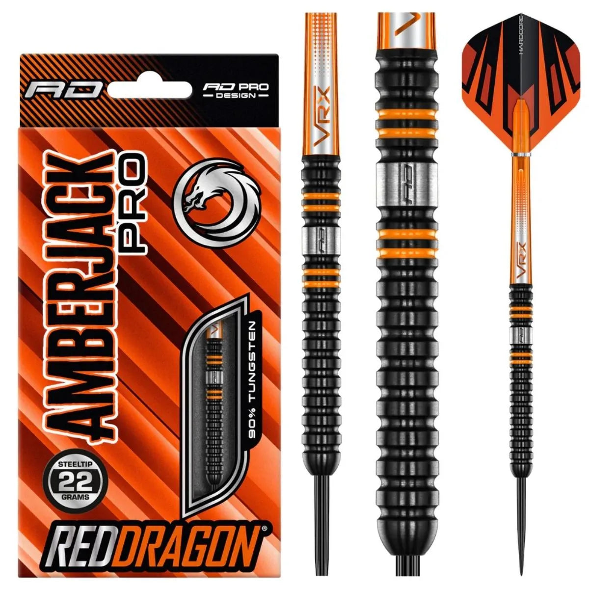 Red Dragon Amberjack Pro 1 90% Tungsten Steel Tip Darts