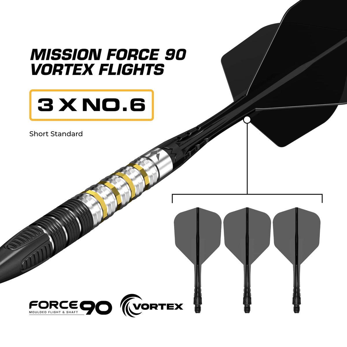 Mission Astro R2.5 95% Tungsten Steel Tip Darts - view 6