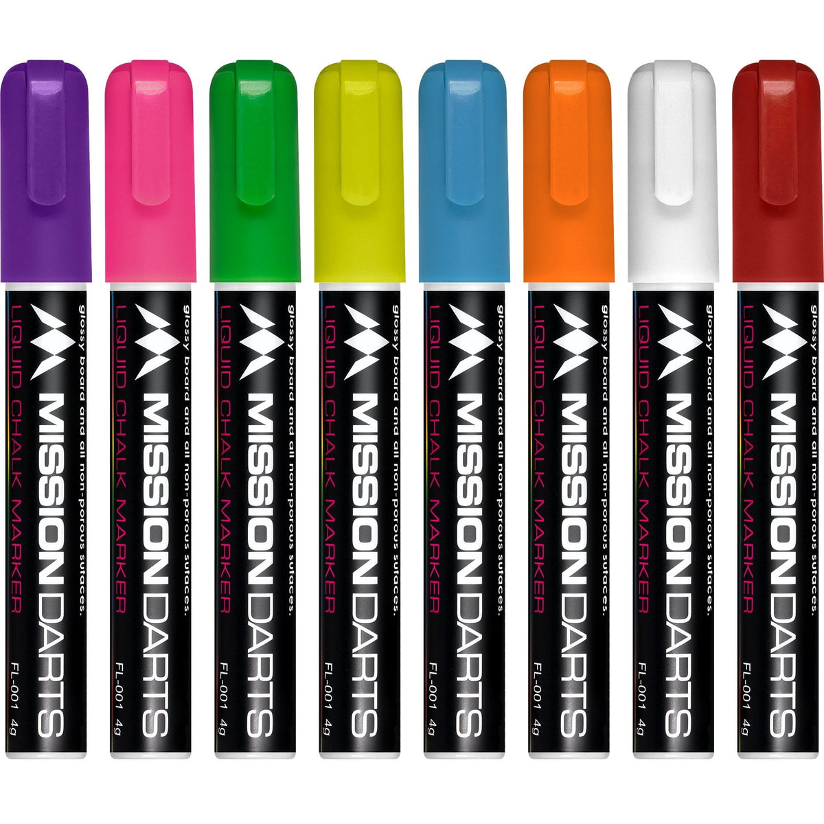 Mission Liquid Chalk Pens - Dry Wipe - Pack of 8