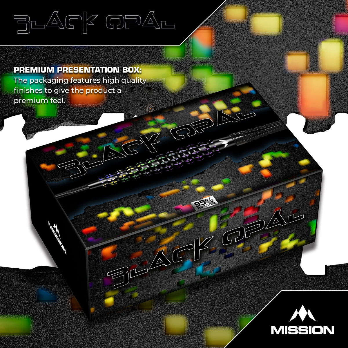 Mission Black Opal 95% Tungsten Steel Tip Darts - view 6