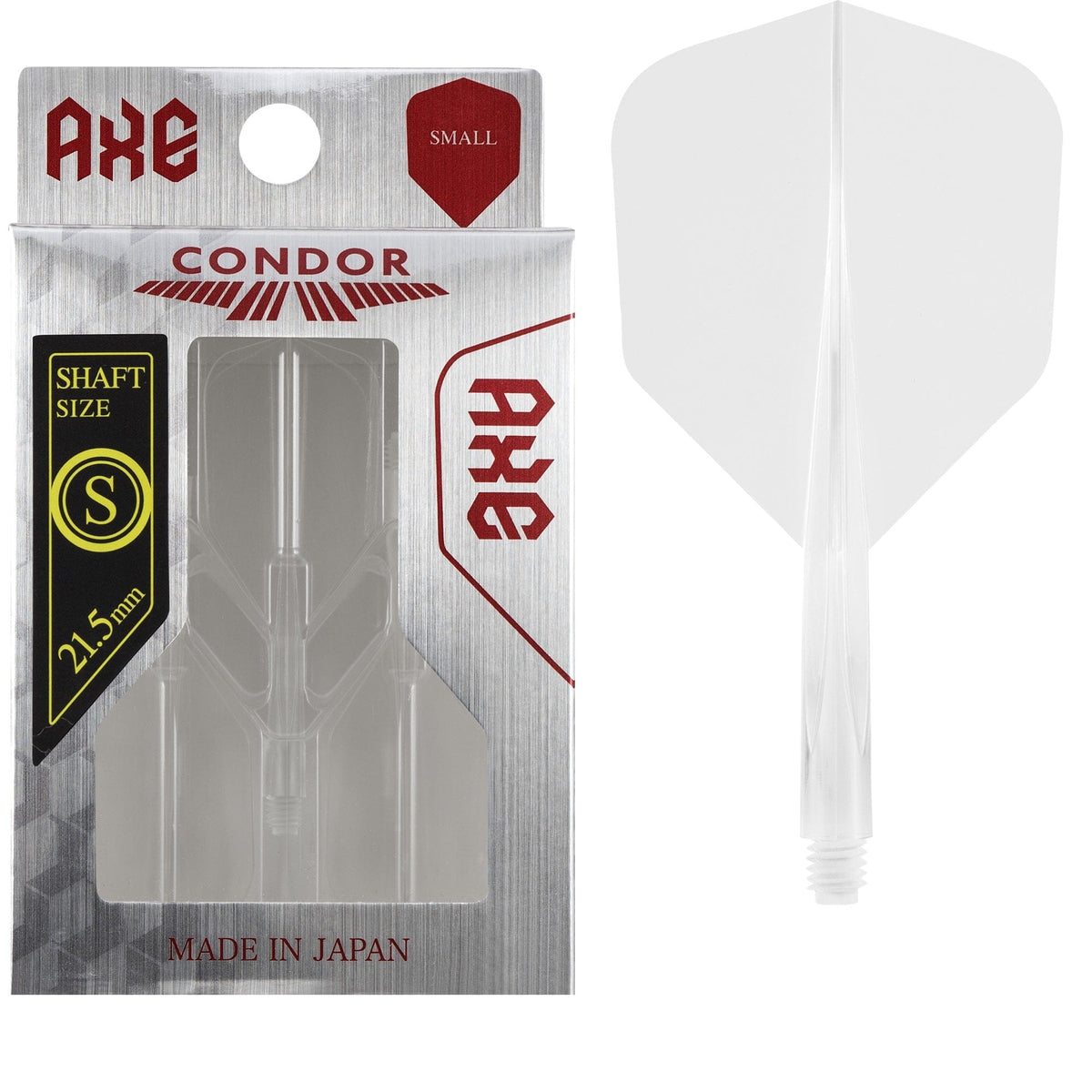 Condor AXE Dart Flights - Small - Clear - view 3