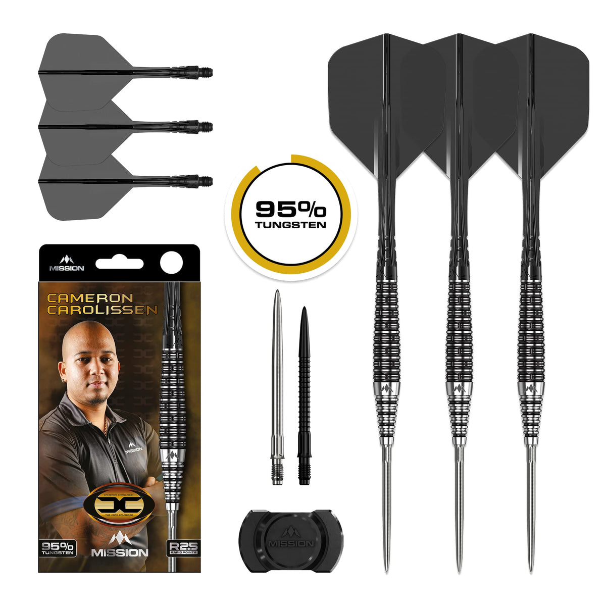 Mission Cameron Carolissen R2.5 95% Tungsten Steel Tip Darts