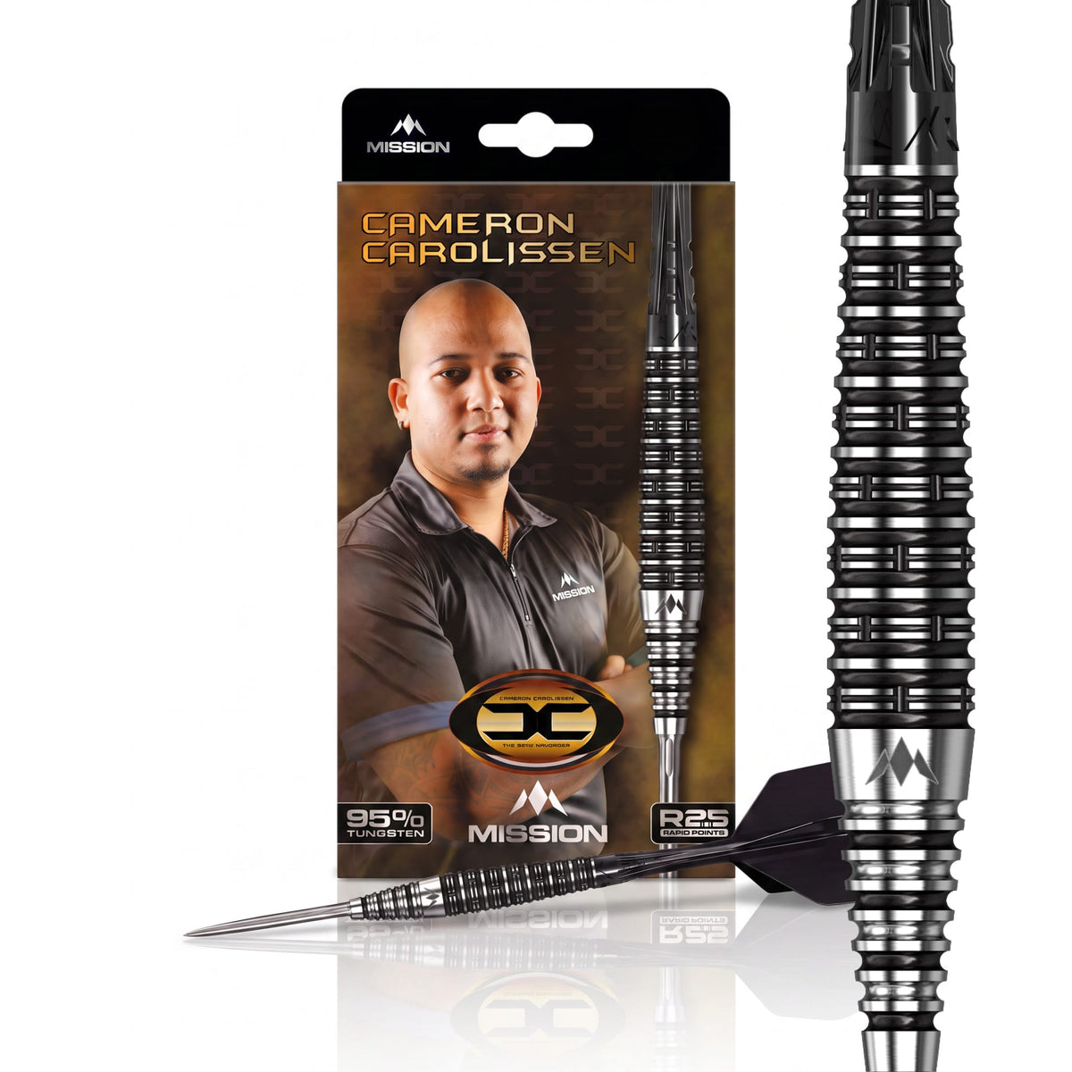 Mission Cameron Carolissen R2.5 95% Tungsten Steel Tip Darts - view 2