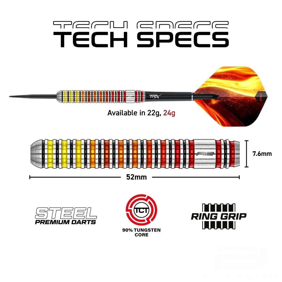 Red Dragon Furnace 90% Tungsten Core Steel Tip Darts - view 3