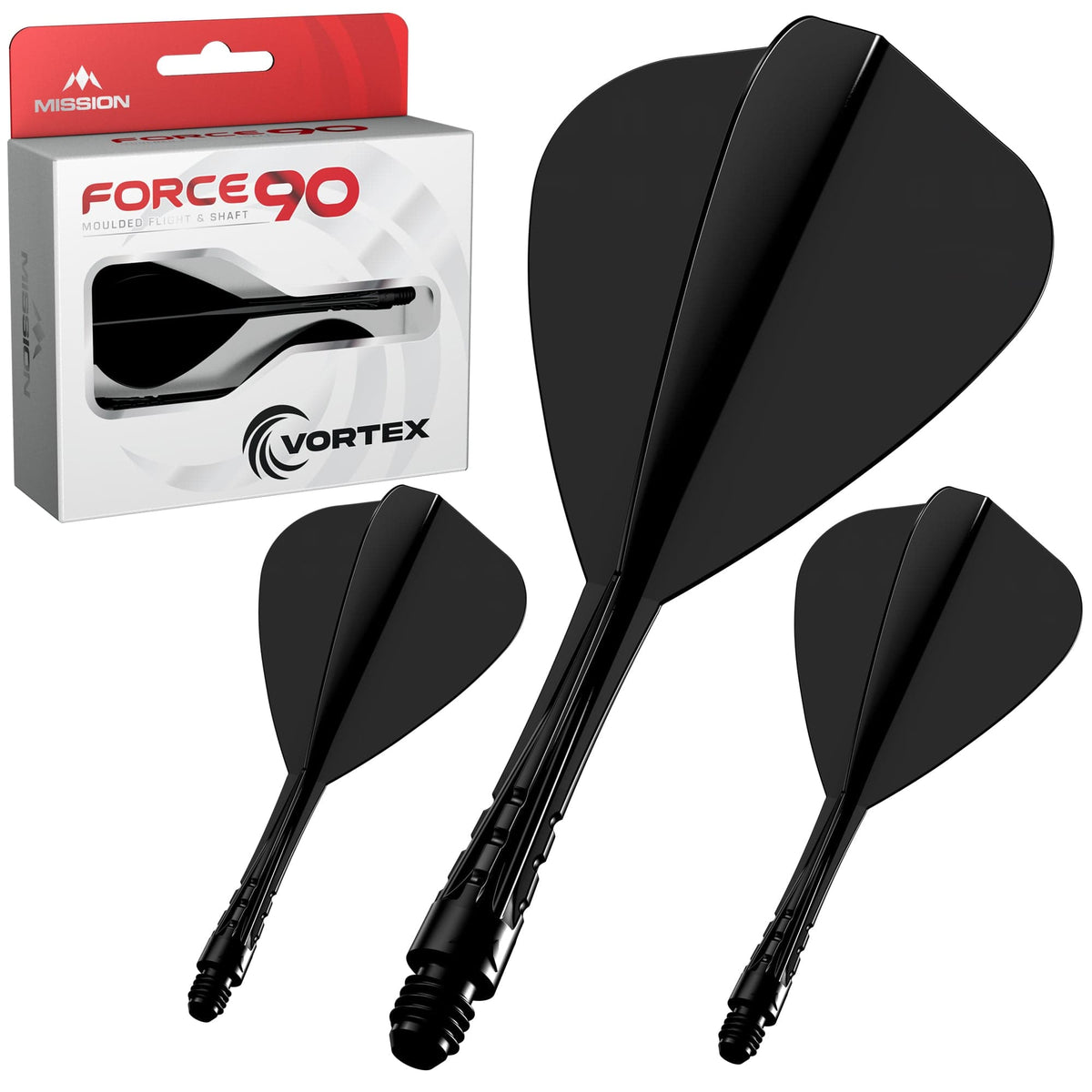 Mission Force 90 Vortex Moulded Flight & Shaft - Kite - view 2