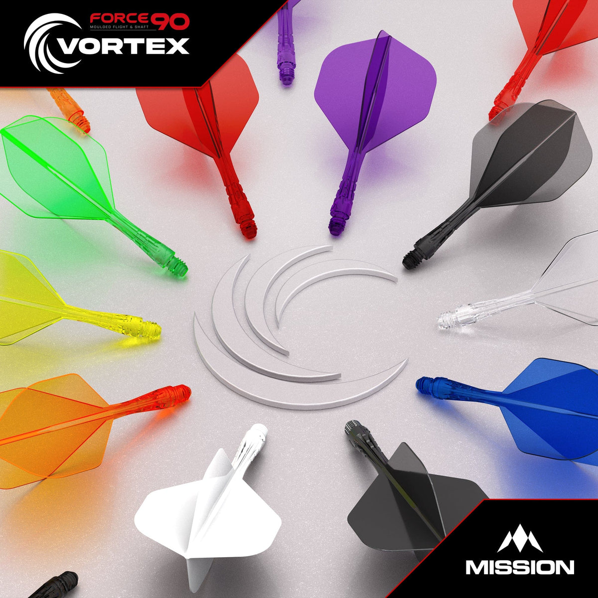 Mission Force 90 Vortex Moulded Flight & Shaft - Kite - view 4