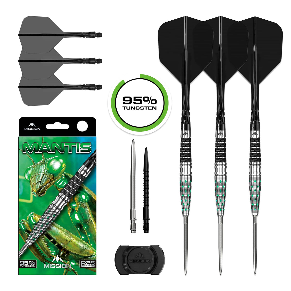 Mission Mantis R2.5 95% Tungsten Steel Tip Darts