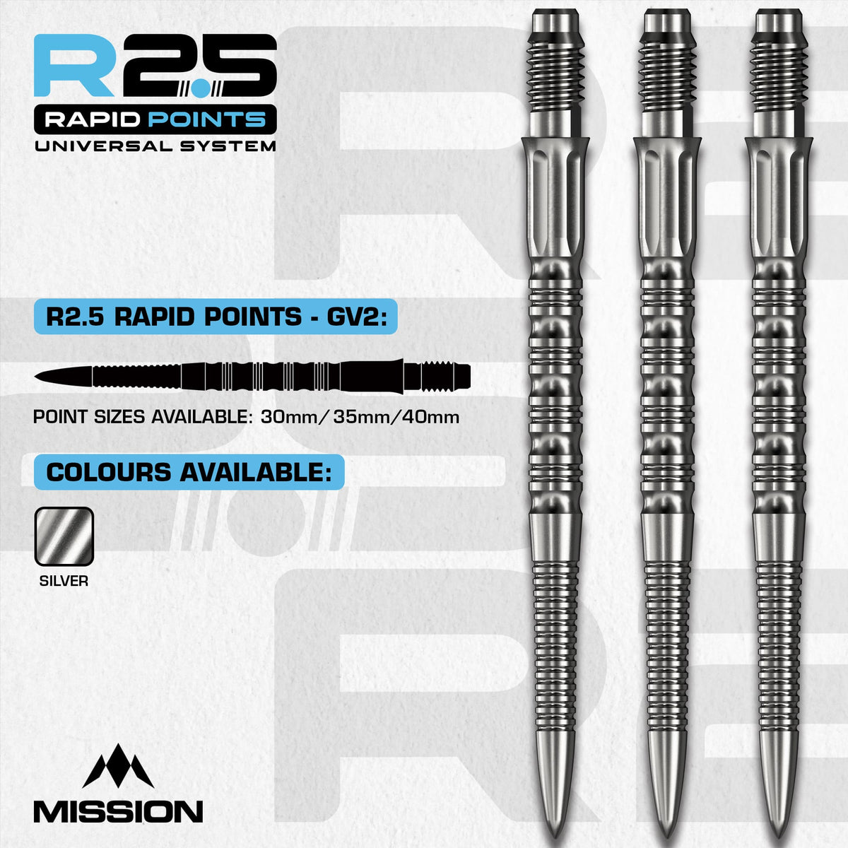 Mission R2.5 Rapid Dart Points - GV2 - view 2