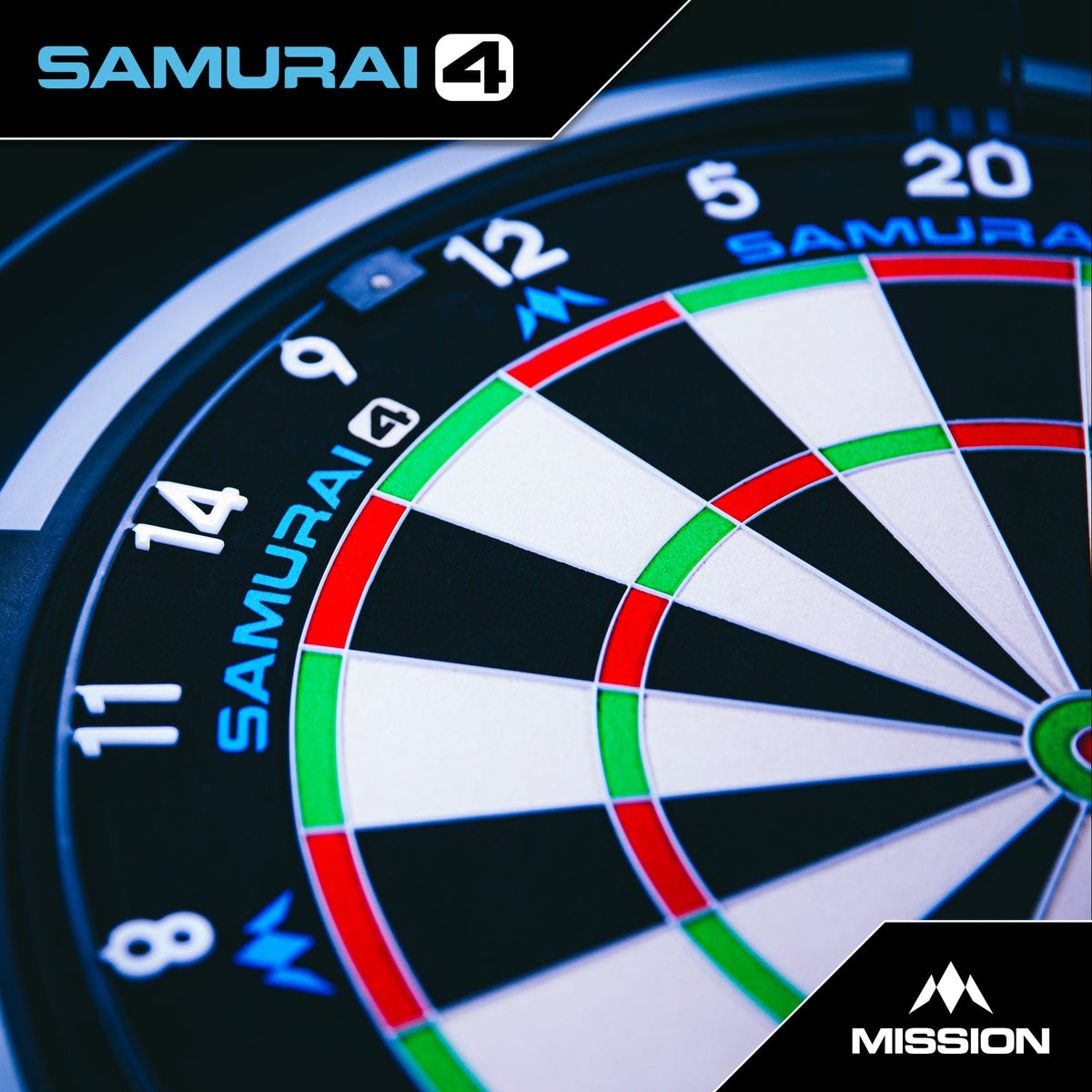 Mission Samurai 4 Dartboard - Professional - White Spider - view 2