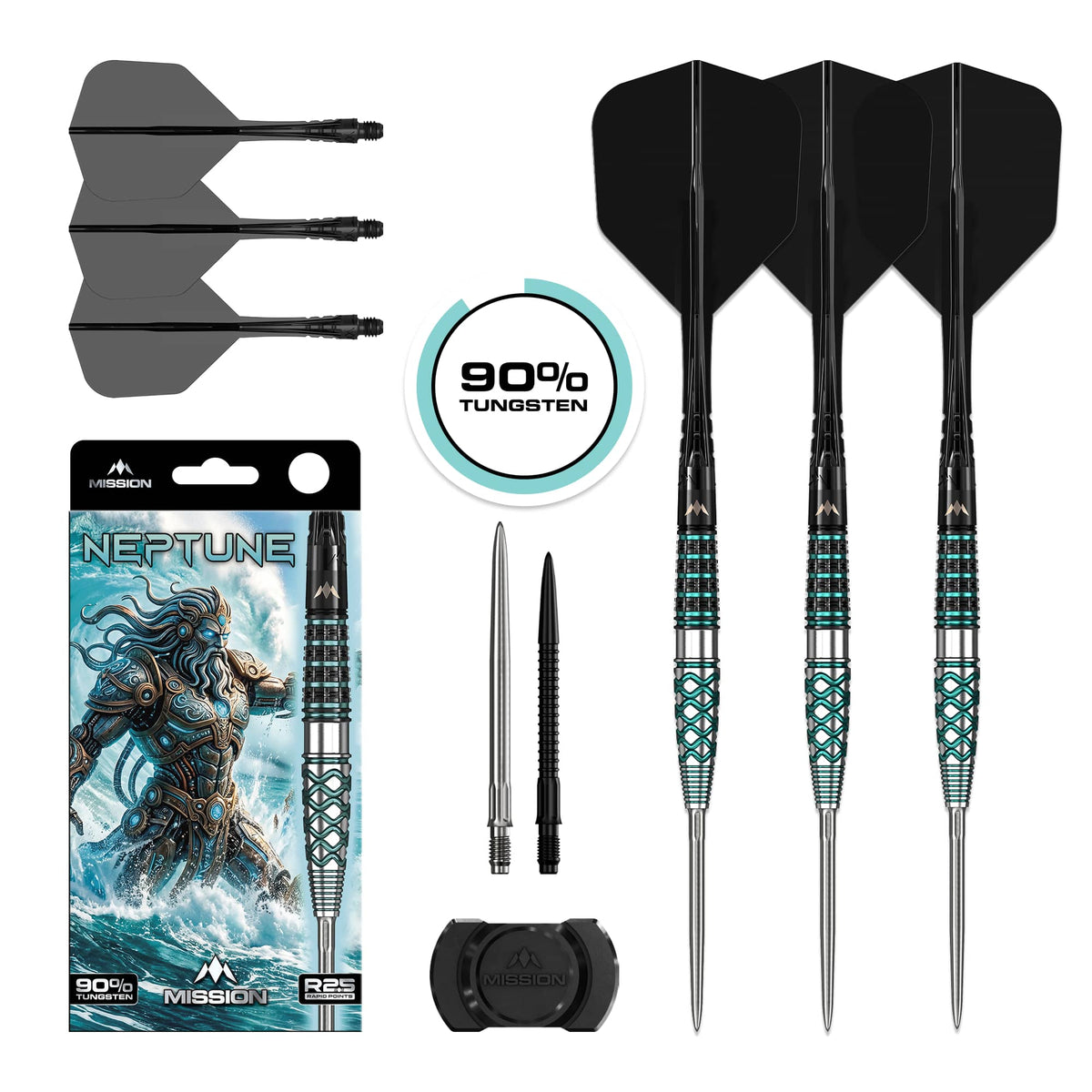 Mission Neptune R2.5 90% Tungsten Steel Tip Darts
