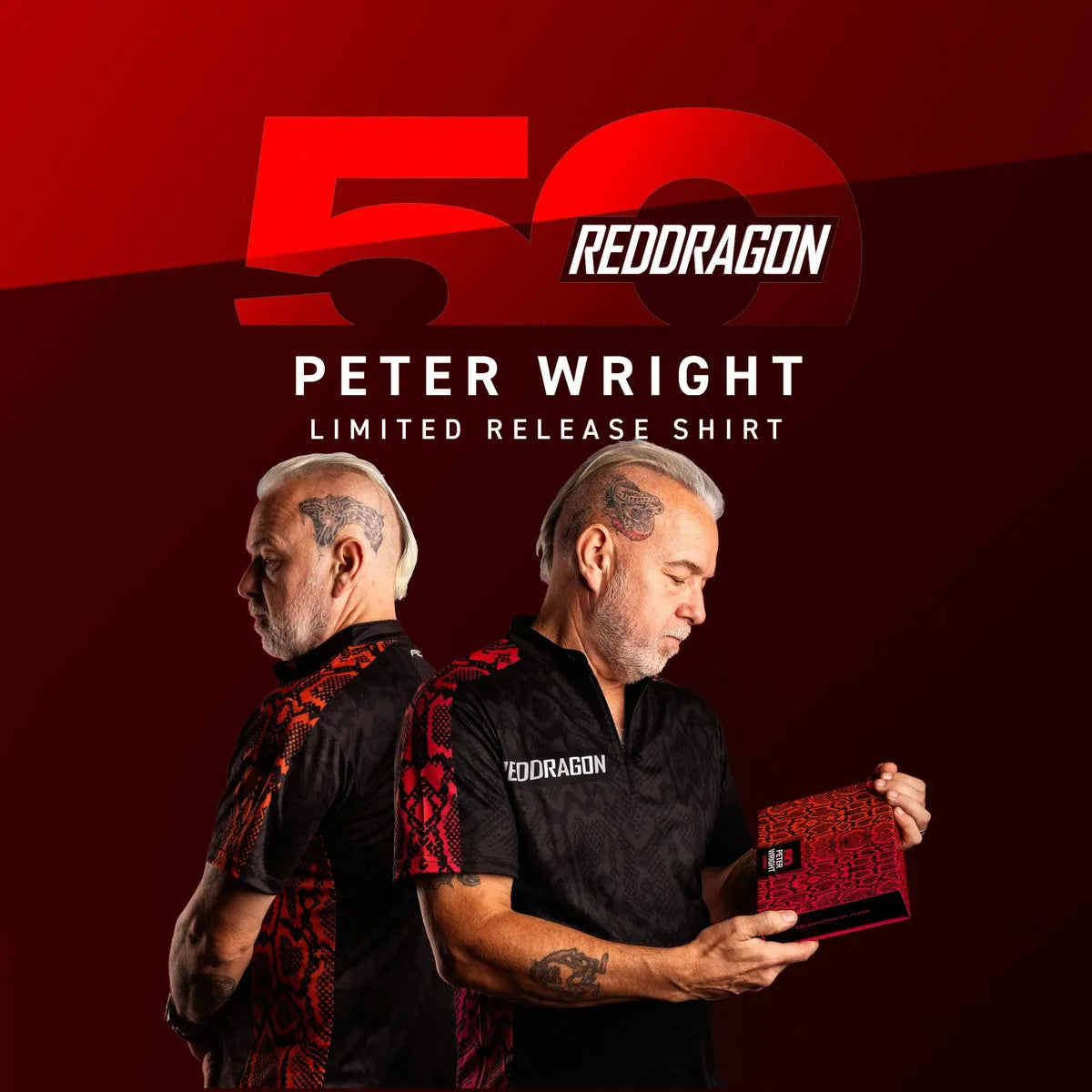 Red Dragon Peter Wright 50 Year Player Edition Shirt - view 3